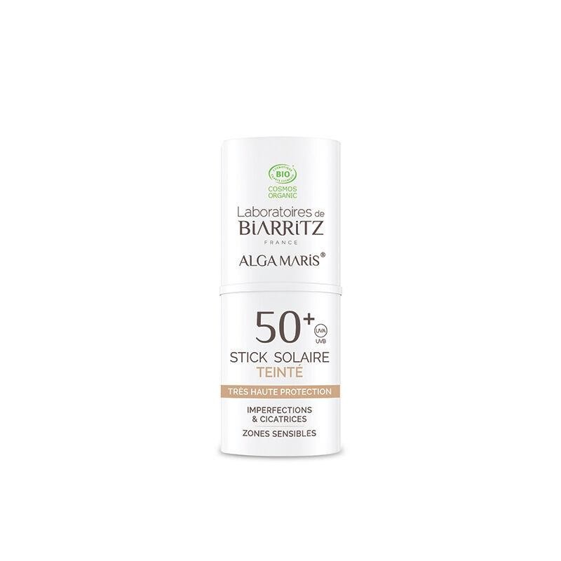 Stick solaire teinté bio SPF50+ pour protéger et unifier le teint