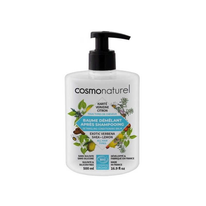 Baume démêlant tous cheveux : Karité/Verveine/Citron/Sauge