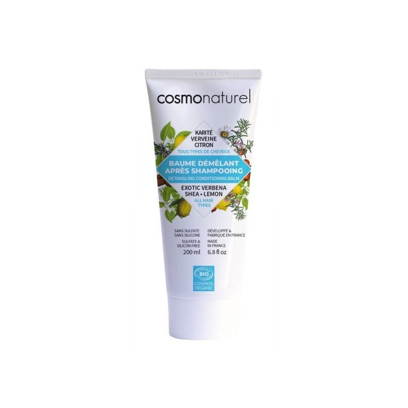 Baume démêlant tous cheveux : Karité/Verveine/Citron/Sauge
