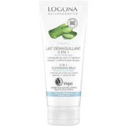 Lait démaquillant 3 en 1 Aloé vera bio de Logona pour nettoyer