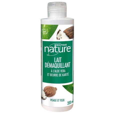 Lait démaquillant hydratant bio à l'Aloé vera et Beurre de karité