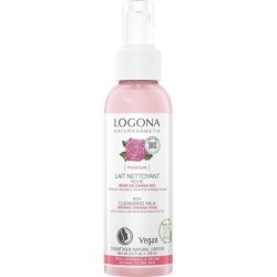 Logona Lait nettoyant démaquillant Rose de Damas bio 75 ml pour peau normale à sèche