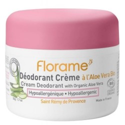 Déodorant crème hypoallergénique bio Florame pour peaux sensibles
