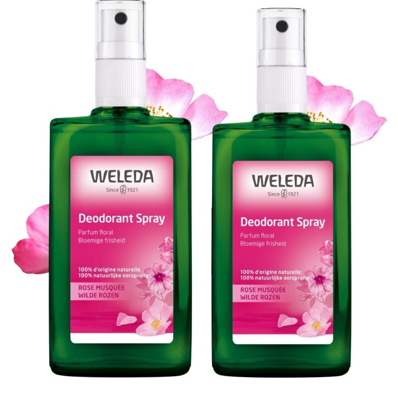 Lot de 2 déodorants sprays à la Rose bio Weleda