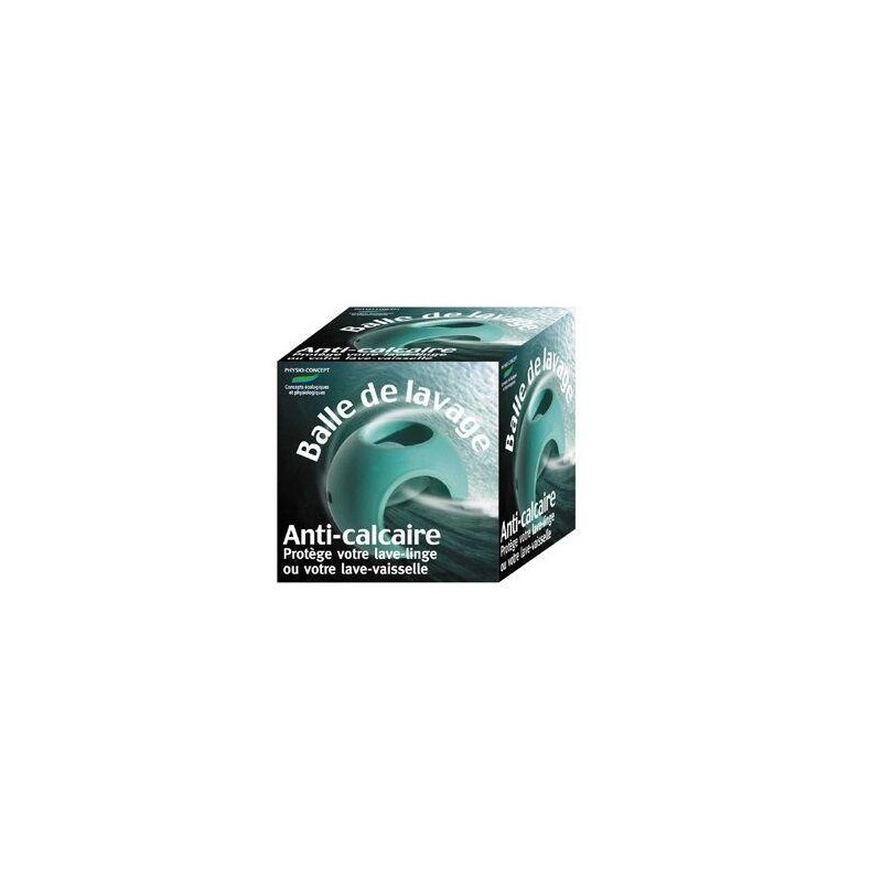 Balle anti-calcaire pour linge et vaisselle
