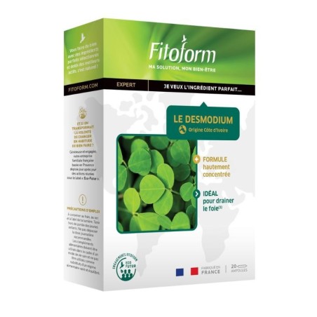 Desmodium Fitoform 10 ml - complément alimentaire détox naturel pour le foie
