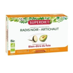 Radis noir et artichaut bio Super Diet - Complément alimentaire pour le drainage et le bien-être du foie
