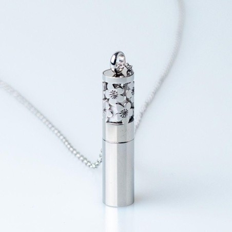 Collier Cocoonéa diffuseur d'huile essentielle en acier inoxydable