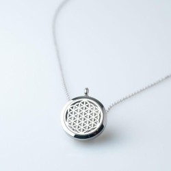 Collier Stellaé diffuseur d'huile essentielle en acier inoxydable