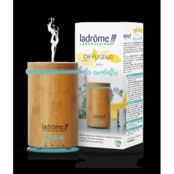 Diffuseur d'huiles essentielles en bambou à leds