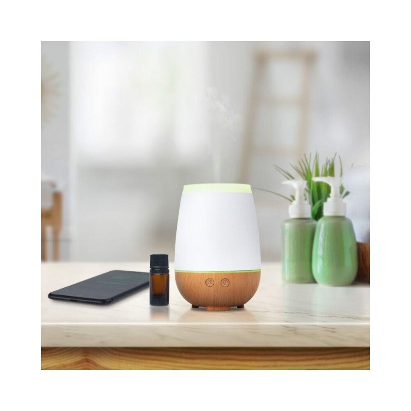 Diffuseur ultrasonique Musilia avec enceinte Bluetooth pour diffusion d'huiles essentielles et ambiance lumineuse relaxante