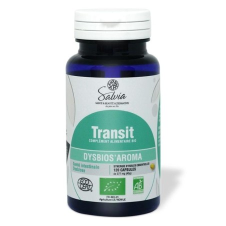 Dysbios'aroma bio de Salvia - complément naturel pour le transit intestinal et la flore intestinale.