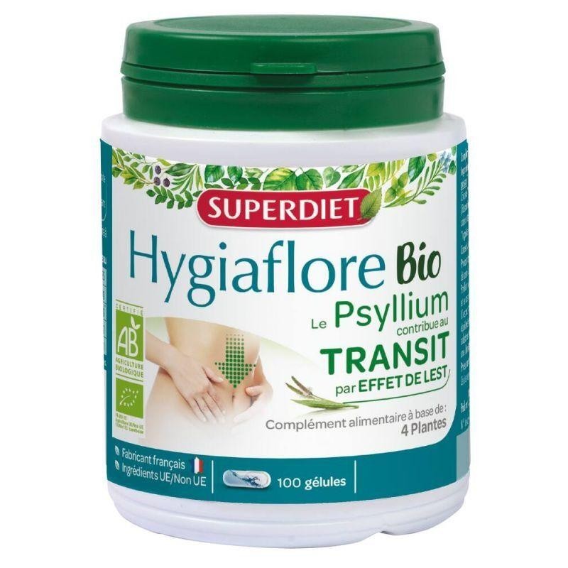 Hygiaflore Psyllium bio gélules pour favoriser le transit intestinal et le bien-être digestif