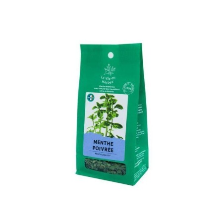 Tisane Menthe poivrée bio vrac pour une digestion apaisée et rafraîchissante.