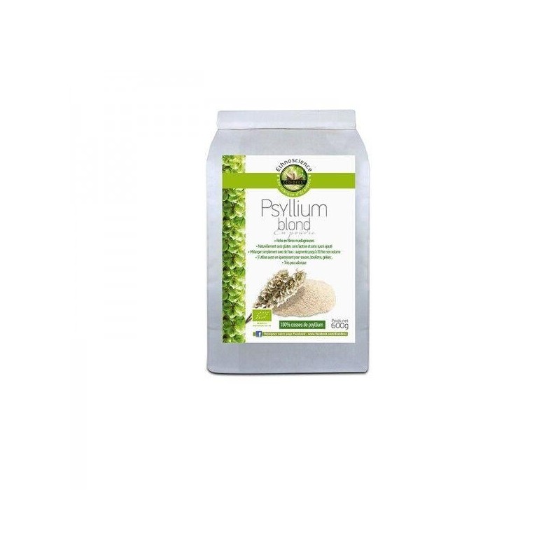 Psyllium blond en poudre bio Ecoidees