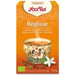 Infusion Réglisse Bio de Yogi Tea pour bien-être et digestion