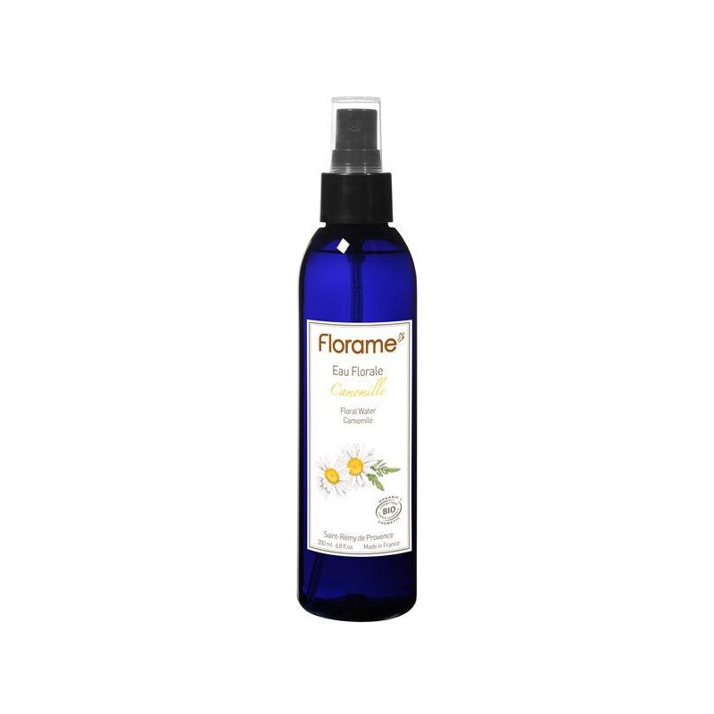 Eau Florale de Camomille Bio Florame pour apaiser les peaux sensibles et entretenir les reflets blonds des cheveux
