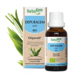 HerbalGem Dépuragem Bio 50 ml - Complément dépuratif à base de bourgeons frais pour éliminer les toxines.