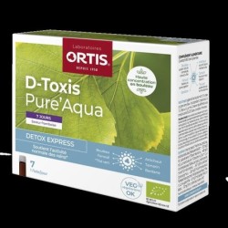 D-Toxis Pure'Aqua Framboise Camomille bio - Complément détox pour soutenir les reins et éliminer l'eau