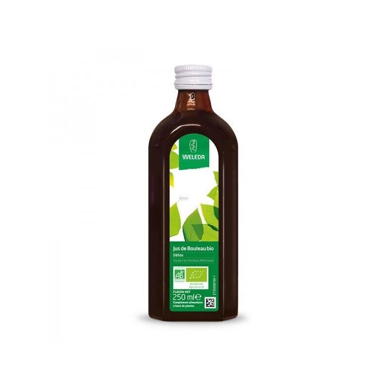 Jus de Bouleau bio Weleda - complément détox naturel pour éliminer les toxines et retrouver vitalité.