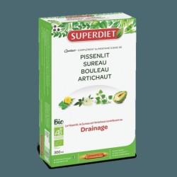Quatuor Drainage bio Super Diet - Complément pour détoxification et purification de l'organisme