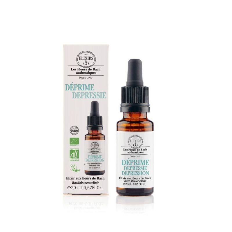 Elixirs and Co Déprime bio - Elixir floral 250 ml pour améliorer le moral et retrouver la joie de vivre