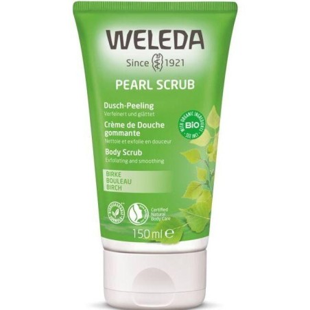 Crème de Douche gommante au Bouleau bio Weleda pour peau douce et fraîche