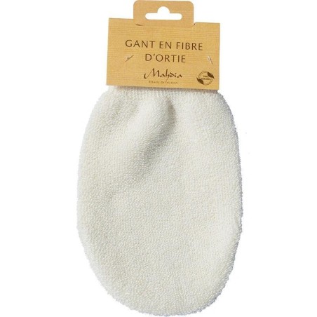 Gant en fibre d'ortie naturel anti cellulite pour exfolier et lisser la peau
