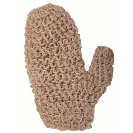 Gant de sisal végétal exfoliant naturel pour améliorer l'aspect peau d'orange et tonifier la peau.