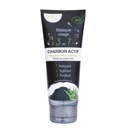 Masque visage 3 en 1 Charbon végétal 100 ml