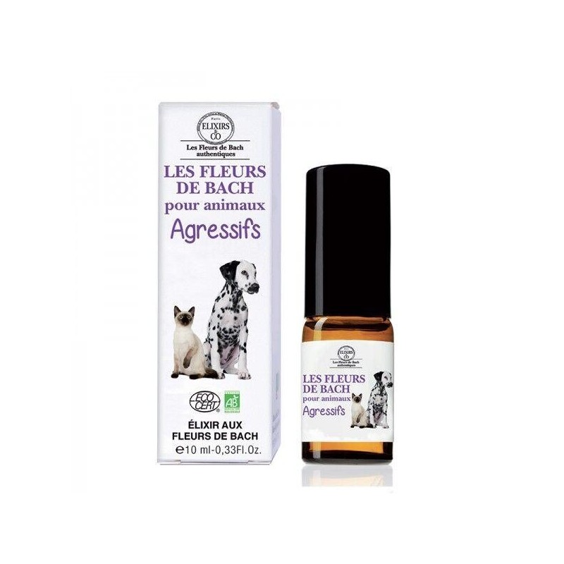 Spray Fleurs de Bach pour animaux agressifs