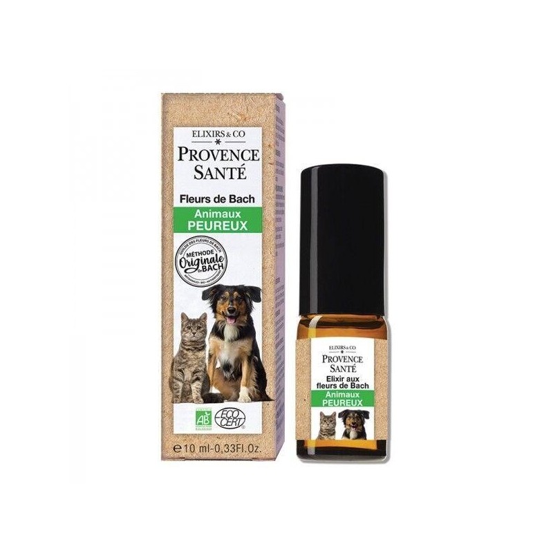 Fleurs de Bach Animaux peureux bio en spray pour apaiser chiens et chats