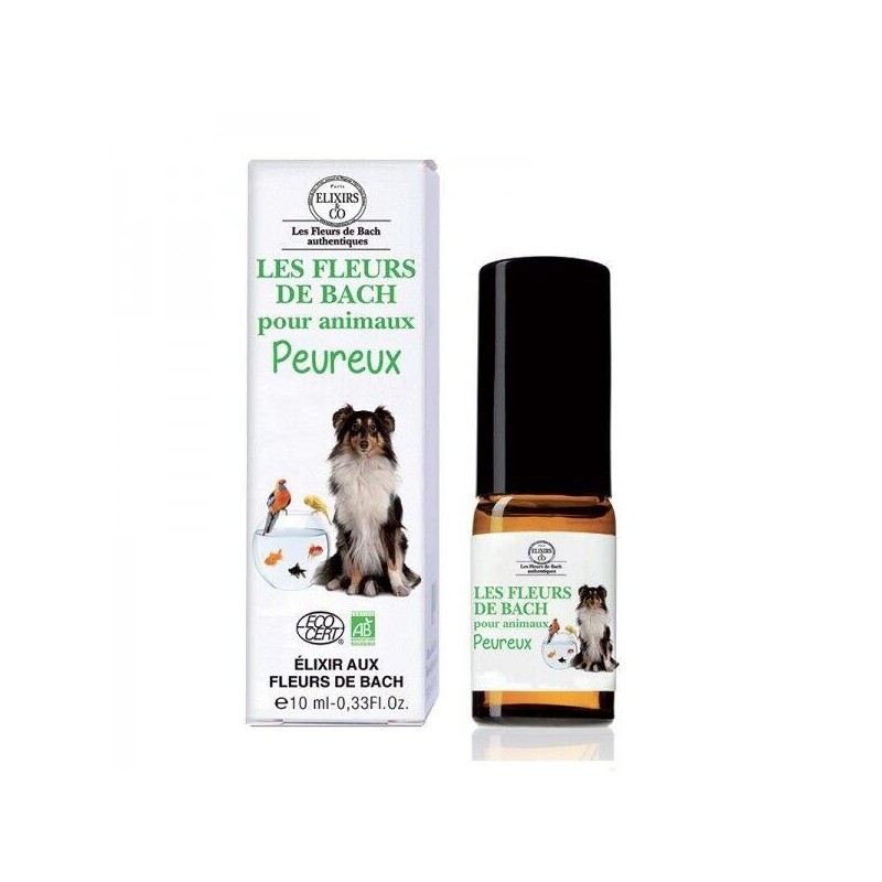 Spray Fleurs de Bach pour calmer les animaux peureux et anxieux