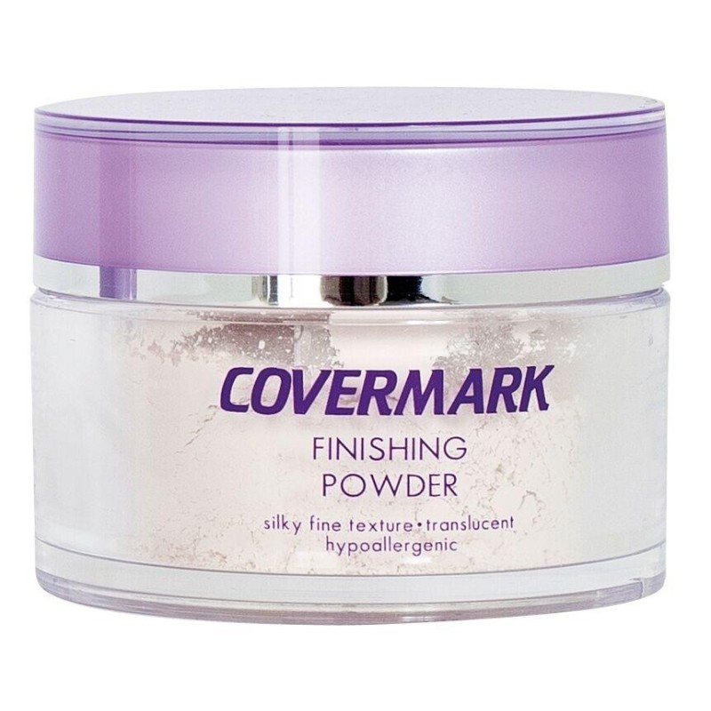 Poudre de finition Covermark pour un teint velouté et une fixation de maquillage longue durée.
