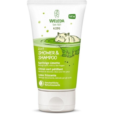 Crème de douche bio pour enfants au citron vert