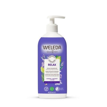 Crème de Douche Aroma Relax Lavande bio de Weleda pour une peau douce et apaisée
