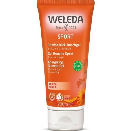 Gel Douche Sport à l'Arnica bio de Weleda pour une hydratation après l'effort