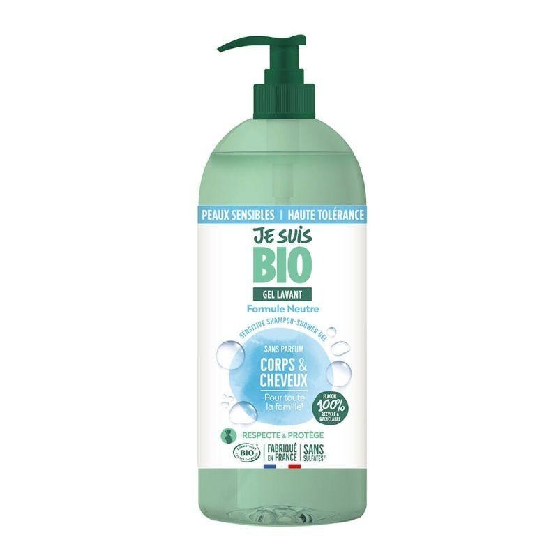 Gel lavant neutre bio pour corps et cheveux