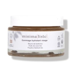 Gommage hydratant visage bio de Minima[liste] pour une peau éclatante et nourrie