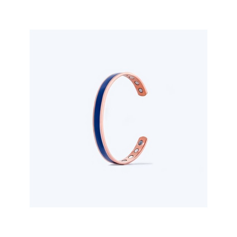 Bracelet cuivre  Bleu Outremer 17 à 20 cm