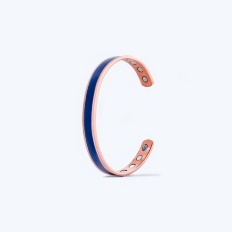 Bracelet cuivre  Bleu Outremer 17 à 20 cm