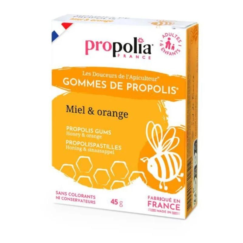Gommes de Propolis Miel and Orange de Propolia