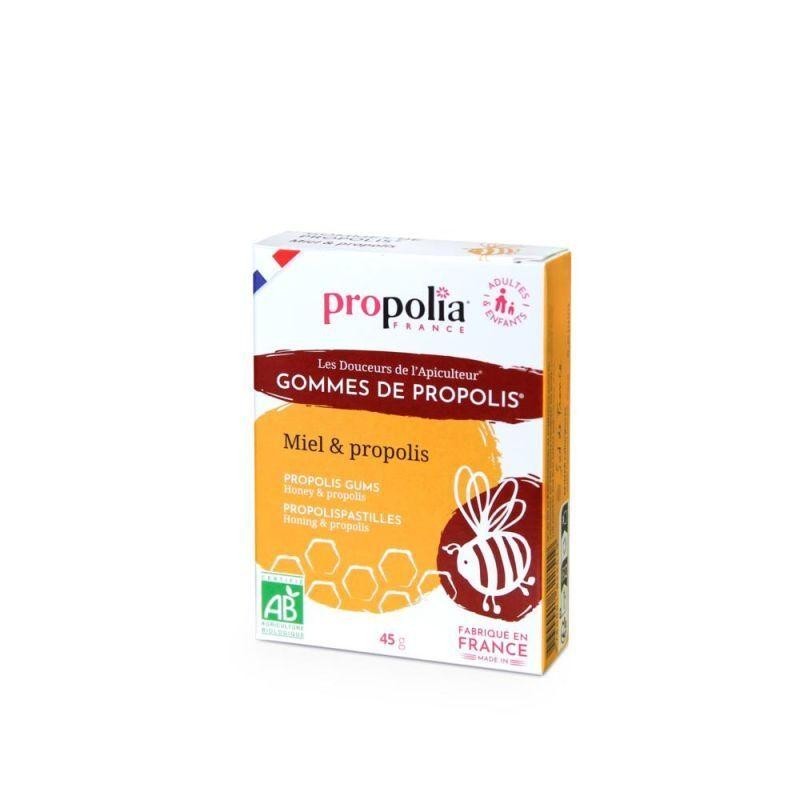 Gommes de Propolis Miel Bio pour apaiser la gorge