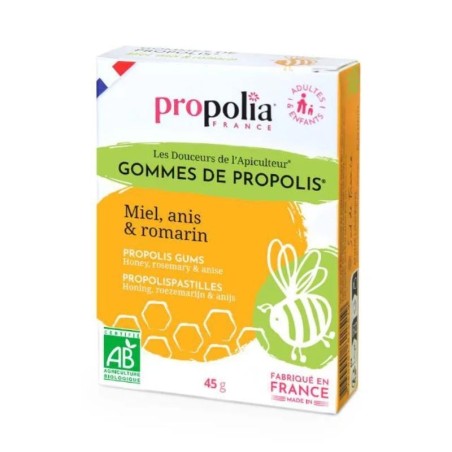 Gommes de propolis bio au romarin