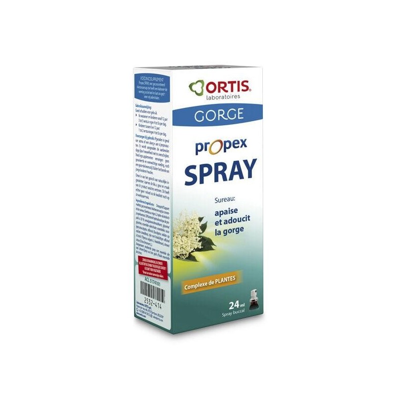 Propex spray-gorge Ortis - Soulagement naturel pour gorges sensibles