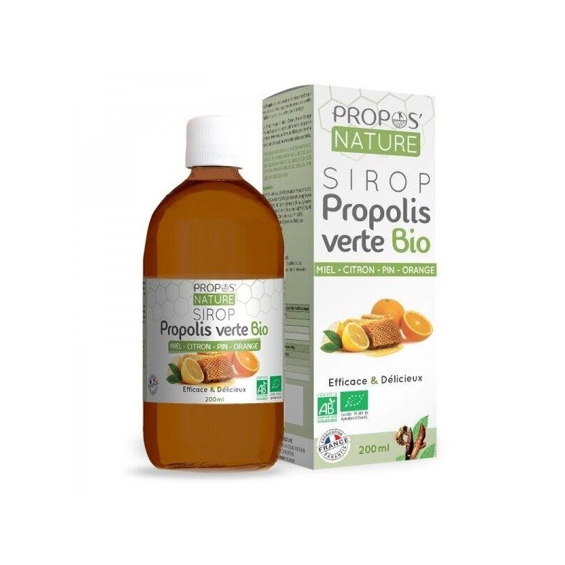 Sirop Propolis verte bio sans alcool