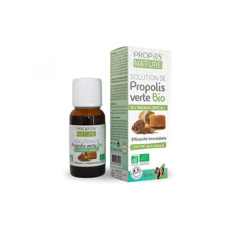 Solution de Propolis verte bio hydro-alcoolique 10 ml