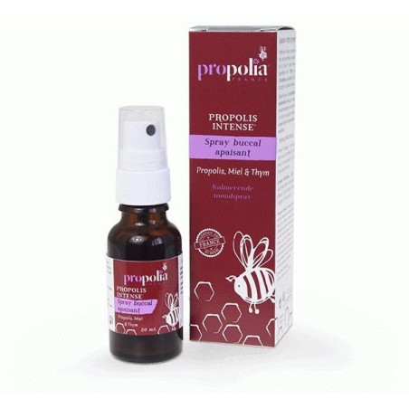 Spray buccal Propolia propolis miel et thym pour apaiser les gorges irritées et petits maux de bouche