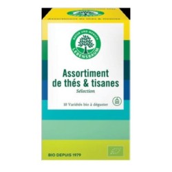 Assortiment de thés et tisanes bio Lebensbaum pour un moment de détente et de plaisir gustatif.