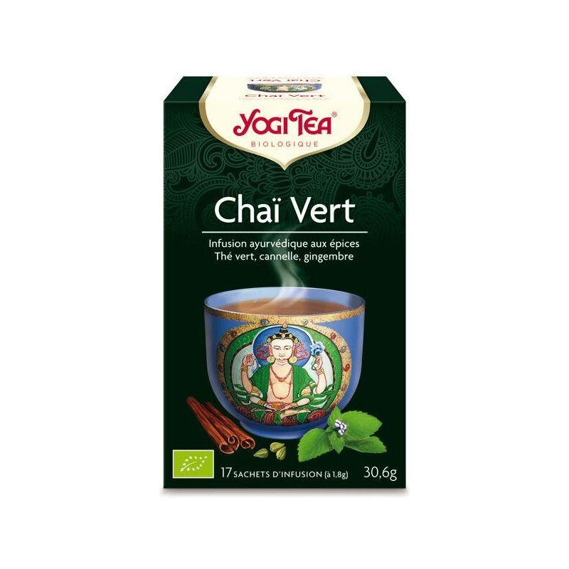 Infusion ayurvédique Chaï vert bio Yogi Tea